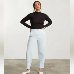 Everlane utility barrel pant Ice blue